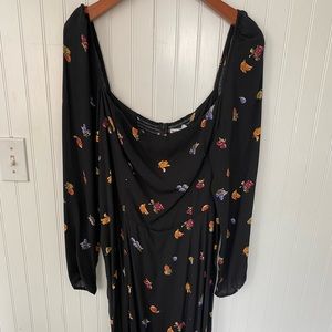 REFORMATION off the shoulder maxi dress